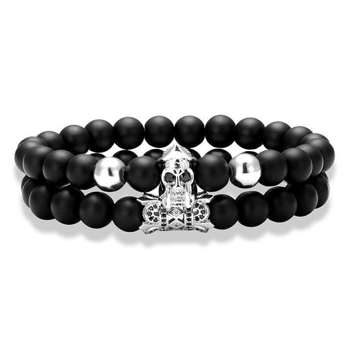 Roman Warrior Jewelry Scrub Stone Zircon Bracelet