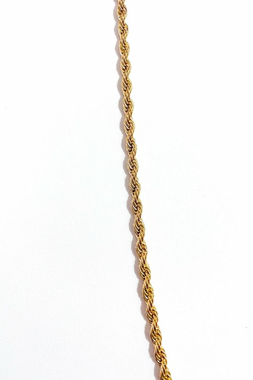 Necklace - Unisex Rope Chain Gold